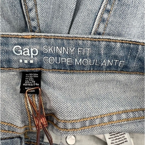 GAP Skinny Fit Distressed Jeans Size 10 Women’s - Picture 2 of 6